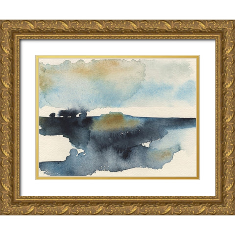 Upheval III Gold Ornate Wood Framed Art Print with Double Matting by Moore, Regina