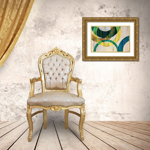 Loopdy Loop Gold Ornate Wood Framed Art Print with Double Matting by Edmunds, Sydney