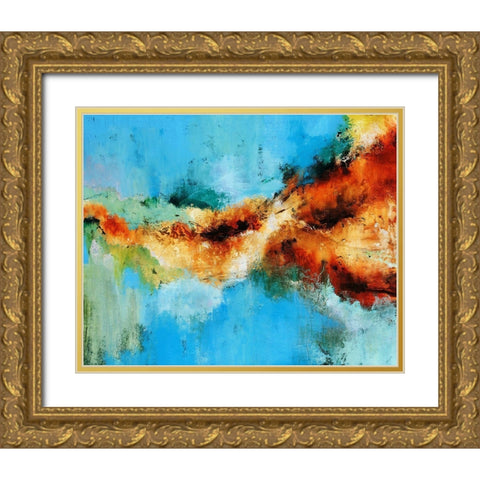 Sun Dance Gold Ornate Wood Framed Art Print with Double Matting by Edmunds, Sydney