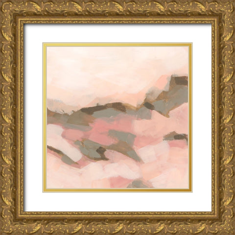Desert Rose Valley II Gold Ornate Wood Framed Art Print with Double Matting by Vess, June Erica