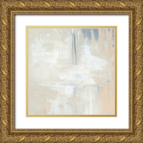 Stucco White I Gold Ornate Wood Framed Art Print with Double Matting by Warren, Annie