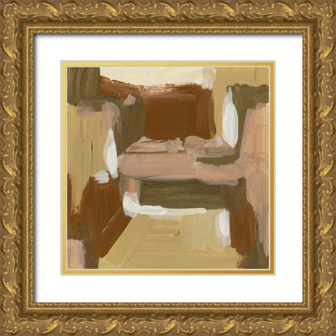 Yellow Dawn I Gold Ornate Wood Framed Art Print with Double Matting by Wang, Melissa