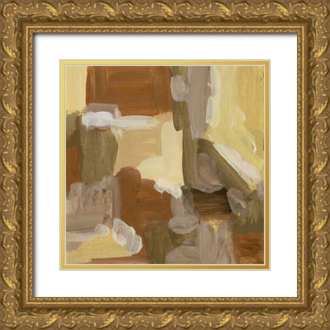 Yellow Dawn VI Gold Ornate Wood Framed Art Print with Double Matting by Wang, Melissa