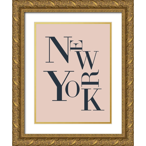 City Center Type I Gold Ornate Wood Framed Art Print with Double Matting by Green, Jacob