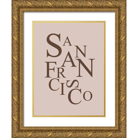 Neutral City Center Type II Gold Ornate Wood Framed Art Print with Double Matting by Green, Jacob