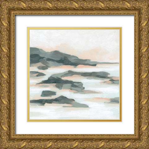 Stone Inlet I Gold Ornate Wood Framed Art Print with Double Matting by Vess, June Erica