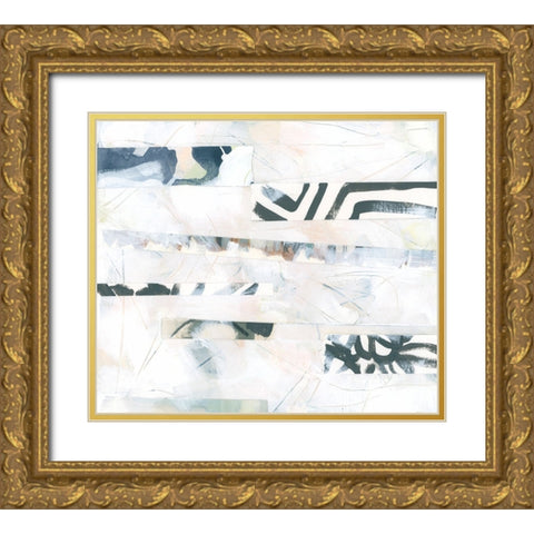 Pattern Camouflage II Gold Ornate Wood Framed Art Print with Double Matting by Vess, June Erica