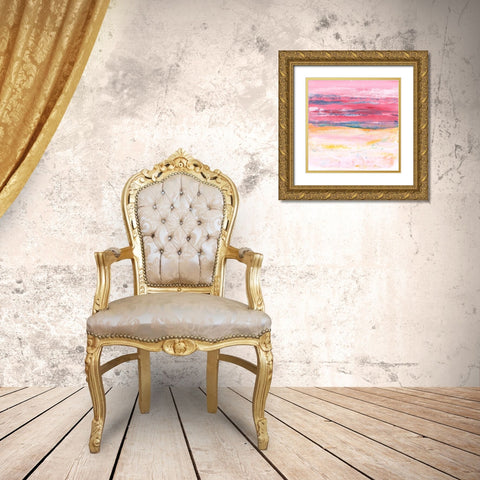 Kona Sunset I Gold Ornate Wood Framed Art Print with Double Matting by Kaelber, Renee