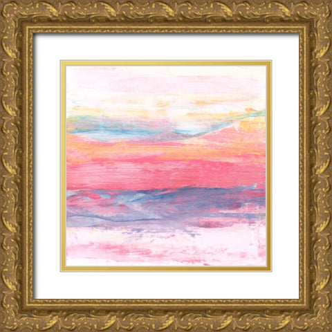 Kona Sunset II Gold Ornate Wood Framed Art Print with Double Matting by Kaelber, Renee