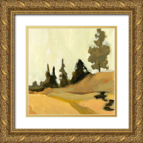State Park Pine Sketch III Gold Ornate Wood Framed Art Print with Double Matting by Green, Jacob