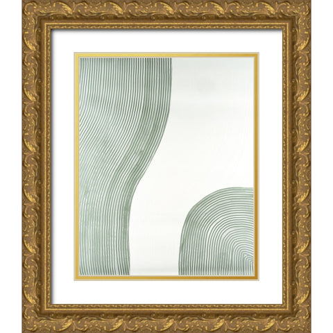 Get Going III Gold Ornate Wood Framed Art Print with Double Matting by Lam, Vanna