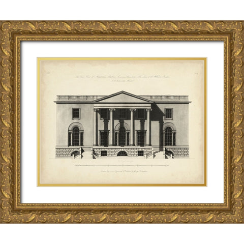 Richardson Architecture I Gold Ornate Wood Framed Art Print with Double Matting by Richardson, George
