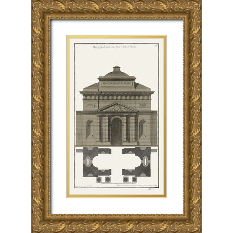 Buildings And Facades III Gold Ornate Wood Framed Art Print with Double Matting by Vision Studio