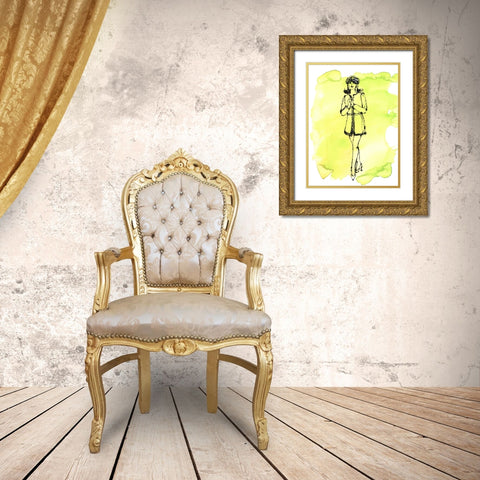 60s Fab I Gold Ornate Wood Framed Art Print with Double Matting by Moore, Regina
