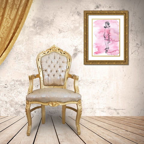 60s Fab II Gold Ornate Wood Framed Art Print with Double Matting by Moore, Regina