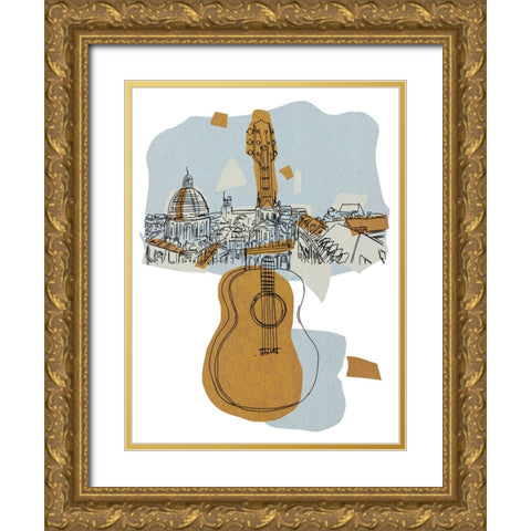 Rehearsal III Gold Ornate Wood Framed Art Print with Double Matting by Wang, Melissa