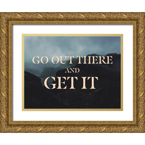 Bro-Inspo V Gold Ornate Wood Framed Art Print with Double Matting by Green, Jacob