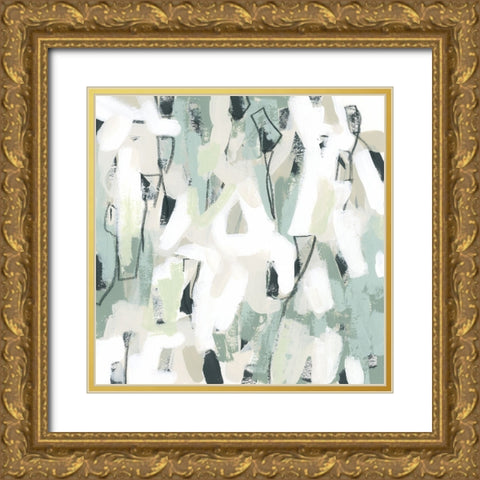 Sage Scales III Gold Ornate Wood Framed Art Print with Double Matting by Vess, June Erica