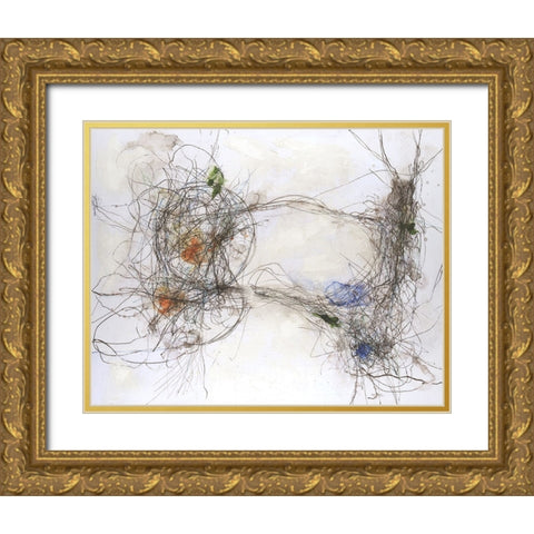 Earth Systems I Gold Ornate Wood Framed Art Print with Double Matting by Willett, Michael