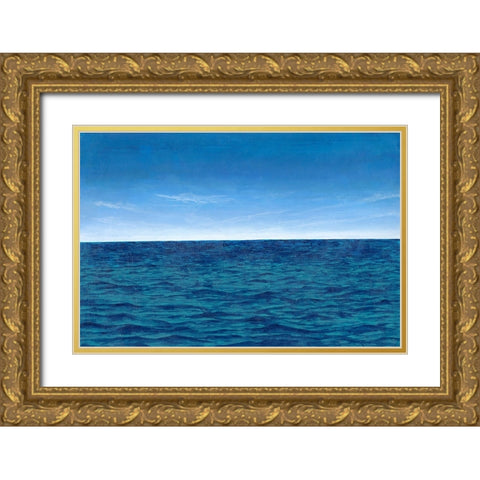Open Water II Gold Ornate Wood Framed Art Print with Double Matting by Willett, Michael