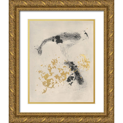 Charcoal Remnants I Gold Ornate Wood Framed Art Print with Double Matting by Willett, Michael