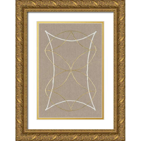 Hyperbola I Gold Ornate Wood Framed Art Print with Double Matting by Lam, Vanna