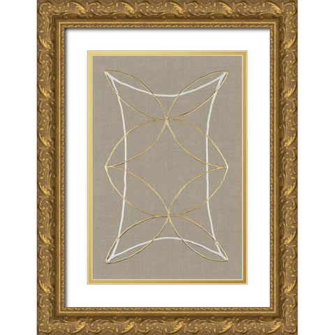 Hyperbola II Gold Ornate Wood Framed Art Print with Double Matting by Lam, Vanna