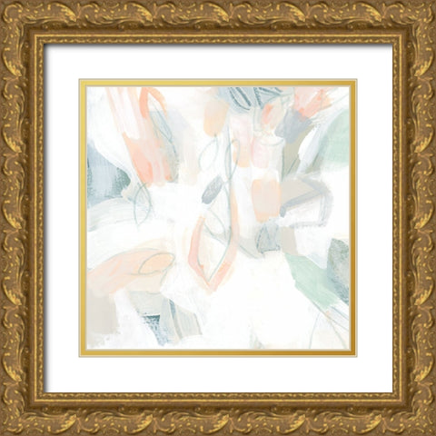Granite Biome II Gold Ornate Wood Framed Art Print with Double Matting by Vess, June Erica