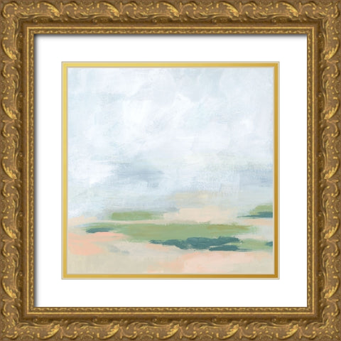 Mediterranean Sands I Gold Ornate Wood Framed Art Print with Double Matting by Vess, June Erica