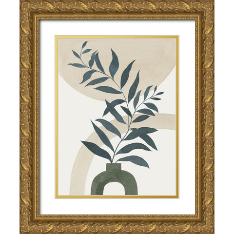 Minimal Vase II Gold Ornate Wood Framed Art Print with Double Matting by Popp, Grace