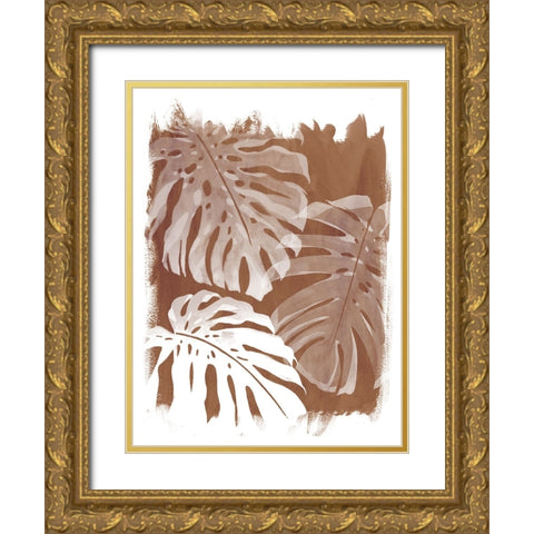 Sienna Shadows I Gold Ornate Wood Framed Art Print with Double Matting by Popp, Grace