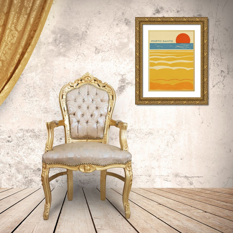 Summer Abroad I Gold Ornate Wood Framed Art Print with Double Matting by Green, Jacob