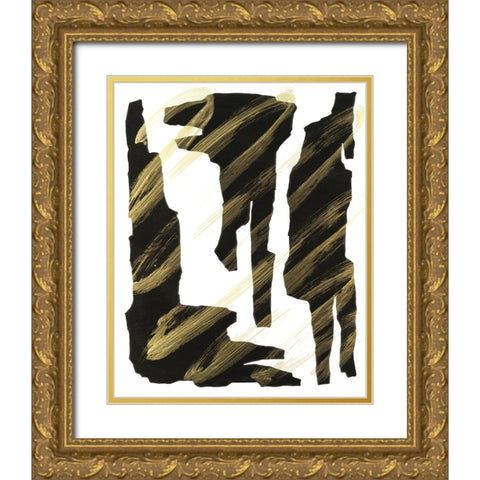 Onyx Obelisks III Gold Ornate Wood Framed Art Print with Double Matting by Willett, Michael