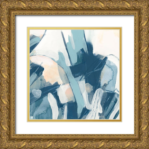 Interlocking Melody III Gold Ornate Wood Framed Art Print with Double Matting by Vess, June Erica