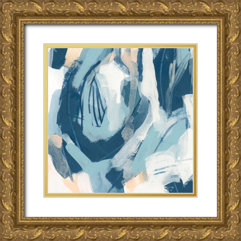 Interlocking Melody IV Gold Ornate Wood Framed Art Print with Double Matting by Vess, June Erica