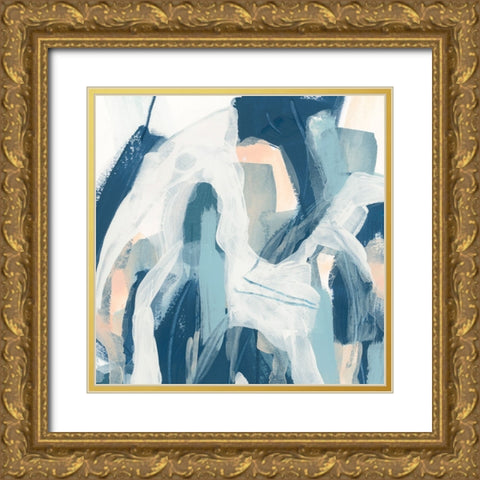 Interlocking Melody V Gold Ornate Wood Framed Art Print with Double Matting by Vess, June Erica