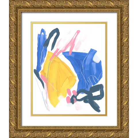 Feedback Loop I Gold Ornate Wood Framed Art Print with Double Matting by Vess, June Erica