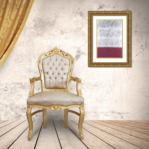 Chroma Tract I Gold Ornate Wood Framed Art Print with Double Matting by Willett, Michael