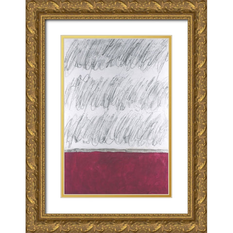 Chroma Tract I Gold Ornate Wood Framed Art Print with Double Matting by Willett, Michael