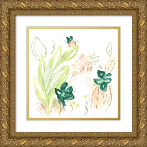 Tropical Inspiration II Gold Ornate Wood Framed Art Print with Double Matting by Vess, June Erica