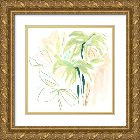 Tropical Inspiration IV Gold Ornate Wood Framed Art Print with Double Matting by Vess, June Erica