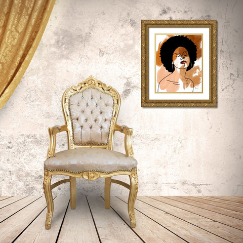 Phenomal Women I Gold Ornate Wood Framed Art Print with Double Matting by Saunders, Alonzo