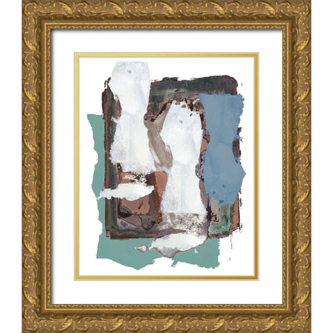 Brights Soft Wash I Gold Ornate Wood Framed Art Print with Double Matting by Cartissi