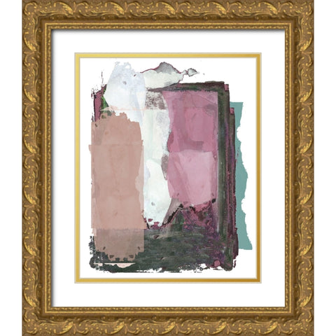 Brights Soft Wash II Gold Ornate Wood Framed Art Print with Double Matting by Cartissi