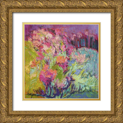 Among the Green Pastures II Gold Ornate Wood Framed Art Print with Double Matting by Fagan, Dorothy