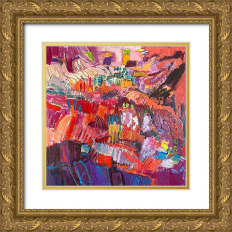 Splendid Garden II Gold Ornate Wood Framed Art Print with Double Matting by Fagan, Dorothy