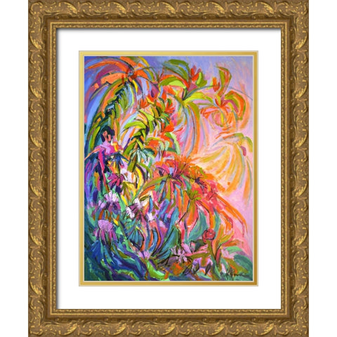 Unfettered Desires III Gold Ornate Wood Framed Art Print with Double Matting by Fagan, Dorothy