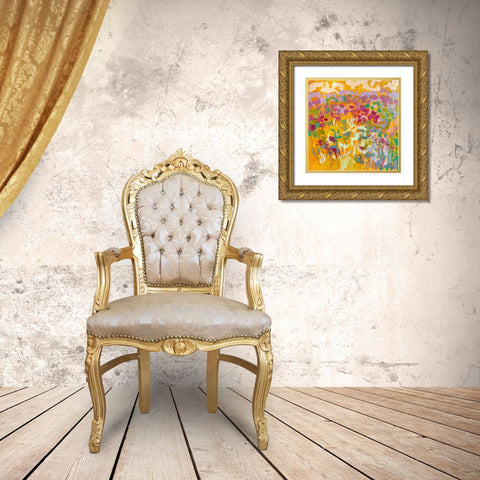 Sundance Field II Gold Ornate Wood Framed Art Print with Double Matting by Fagan, Dorothy