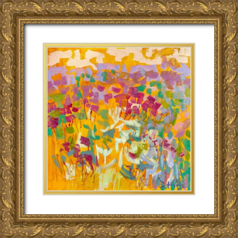Sundance Field II Gold Ornate Wood Framed Art Print with Double Matting by Fagan, Dorothy
