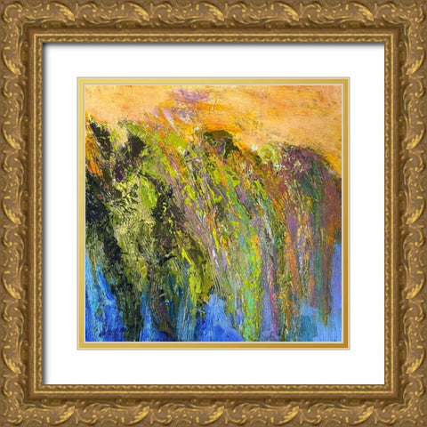 Marsh I Daybreak Gold Ornate Wood Framed Art Print with Double Matting by Fagan, Dorothy